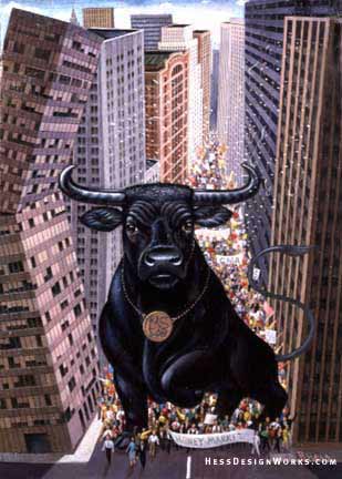 Bull City money Stock Art Image