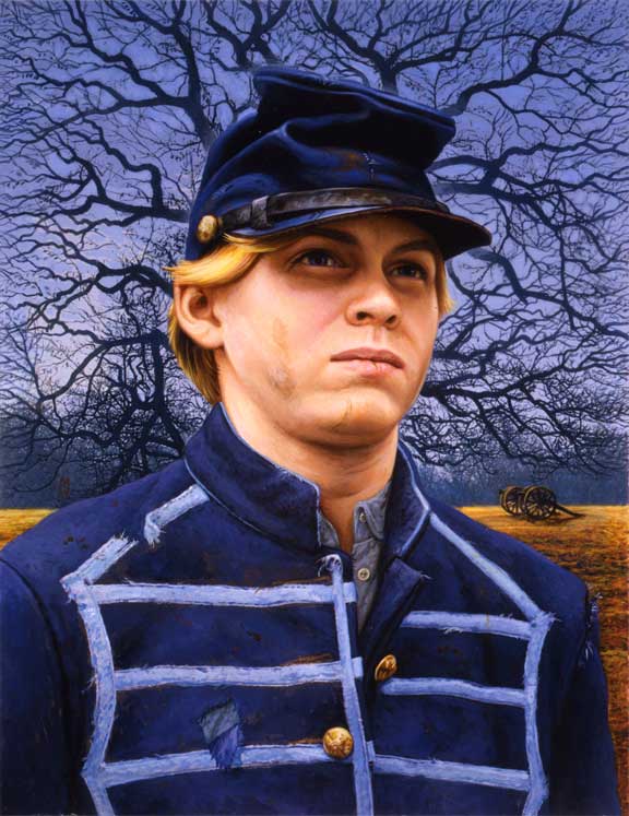 civil war soldier boy Stock Image