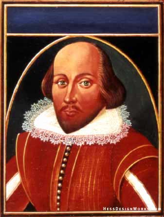 Shakespeare painting stock art