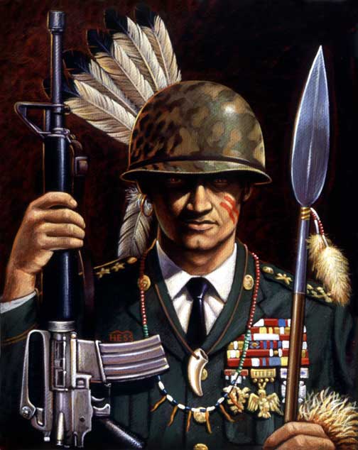soldier warrior gun spear helmet stock illustration
